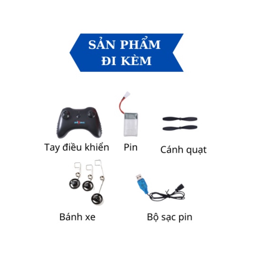 Máy Bay Điều Khiển Từ Xa Bắng Xốp Siêu Bền MIG 530 Pro - Chất Liêu EPP Nhẹ Mềm - Chống Nước - Bảo Hành 12 Tháng