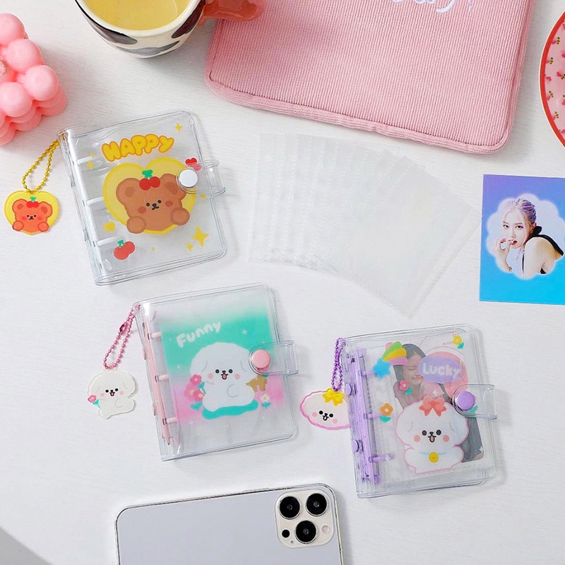 Album Ảnh Trong Suốt 3 Inch 20 Ngăn Họa Tiết Hoạt Hình Dễ Thương