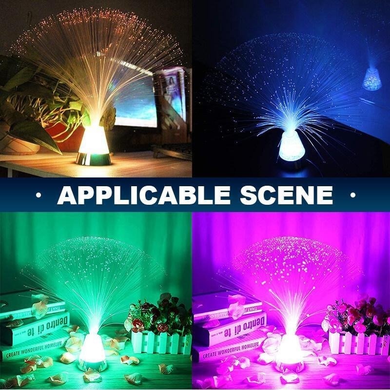 Đèn led sợi quang rgb thay đổi màu sắc độc đáo tiện dụng trang trí nhà cửa/tiệc cưới