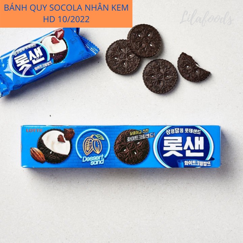 Bánh quy socola nhân kem Lotte nhập khẩu Hàn Quốc