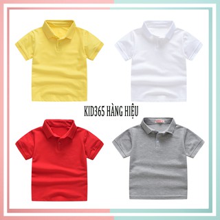 Áo Phông Polo Trẻ Em Ngắn Tay Bé Trai, Chất Liệu Cotton Cao Cấp - Kid 365 Hàng Hiệu - APOL