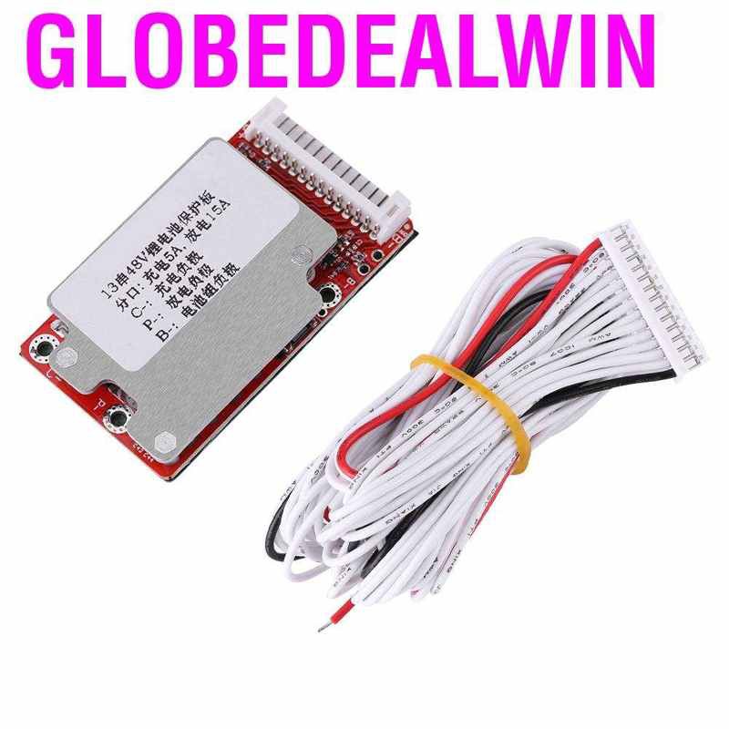 Bảng mạch bảo vệ pin Li-ion Lithium 18650 13S 45A 48V/54.6V BMS PCB OB chuyên dụng