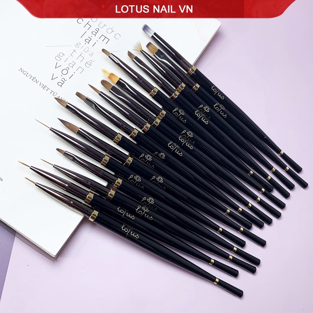 Cọ vẽ móng, cọ vẽ nail Lotus cao cấp đủ loại