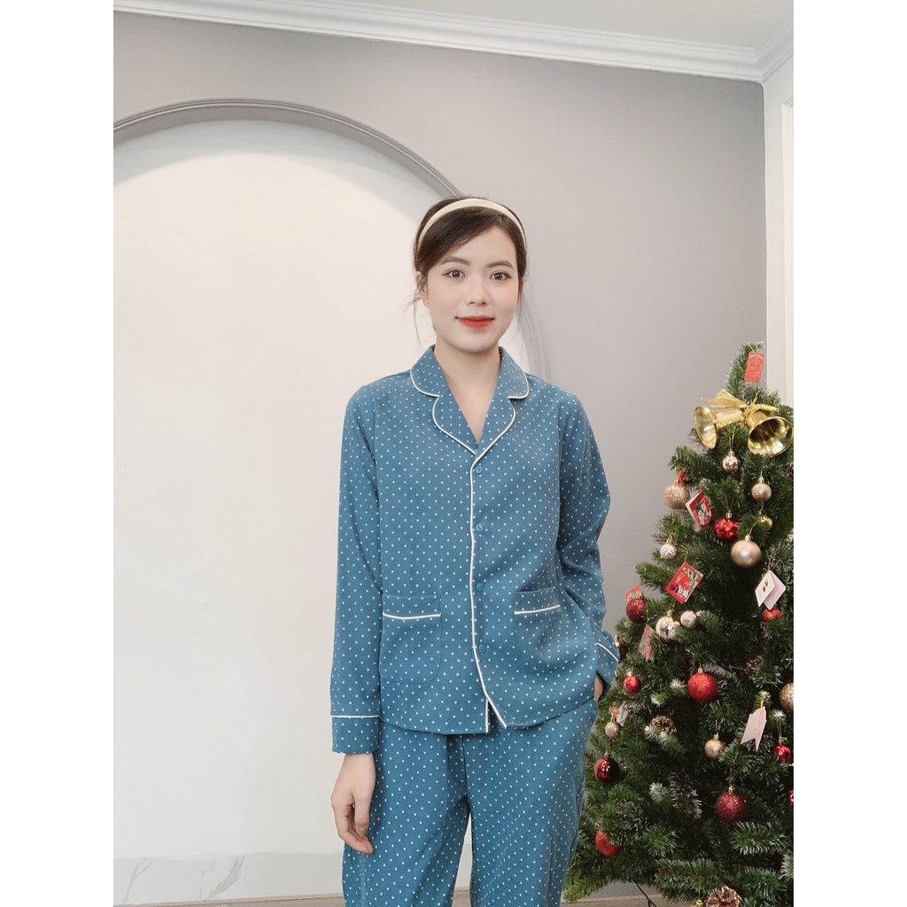 Bộ Pijama Nhung Tăm Chấm Bi Cao Cấp Min House | BigBuy360 - bigbuy360.vn