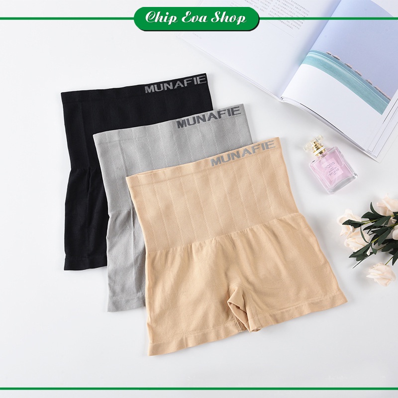 Quần bảo hộ nữ, quần lót đùi mặc váy nữ gen bụng xuất nhật Munafie mịn đẹp