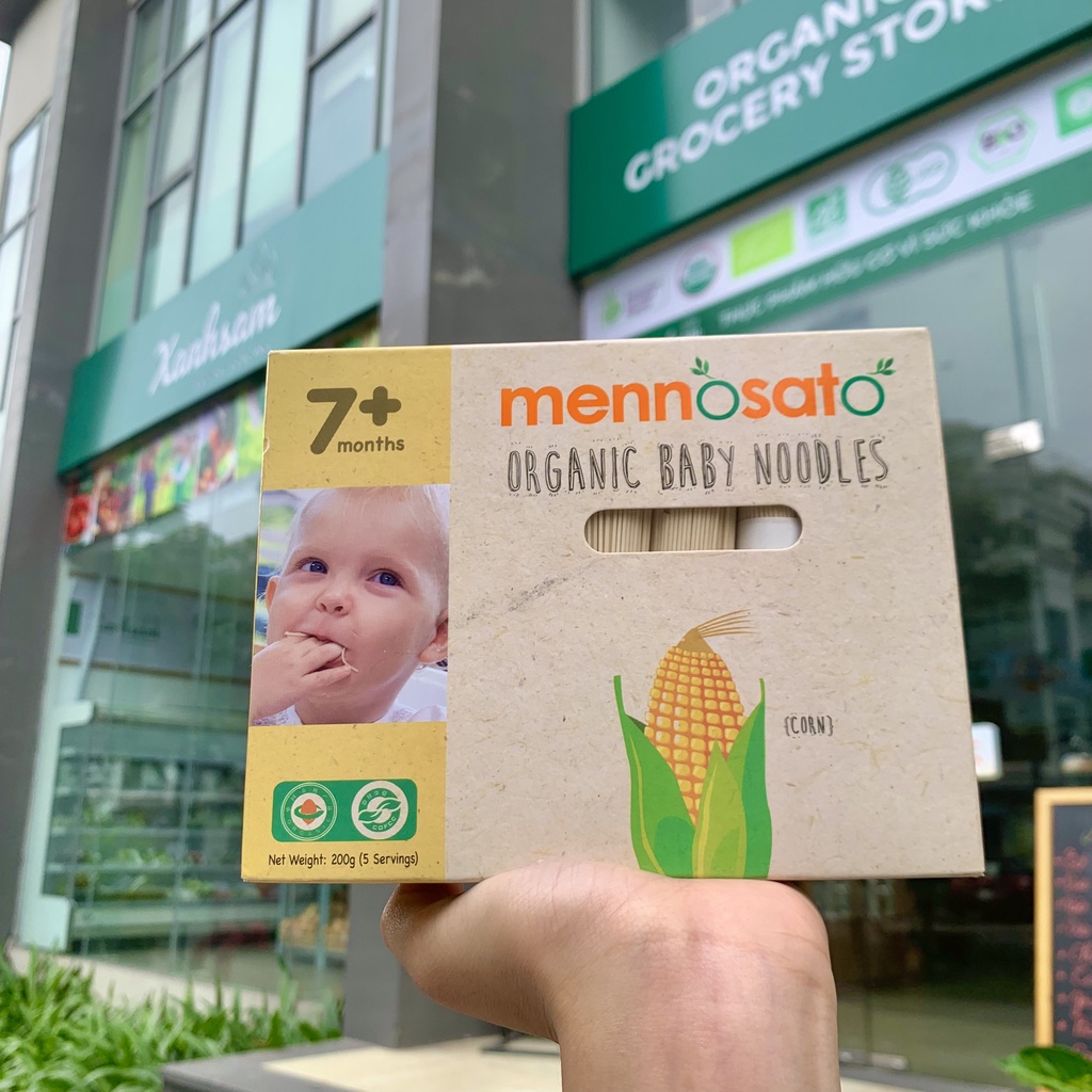 Mì Sợi Hữu Cơ Cho Bé Mennosato 200g Từ 7 Tháng Tuổi - XanhSam Organic