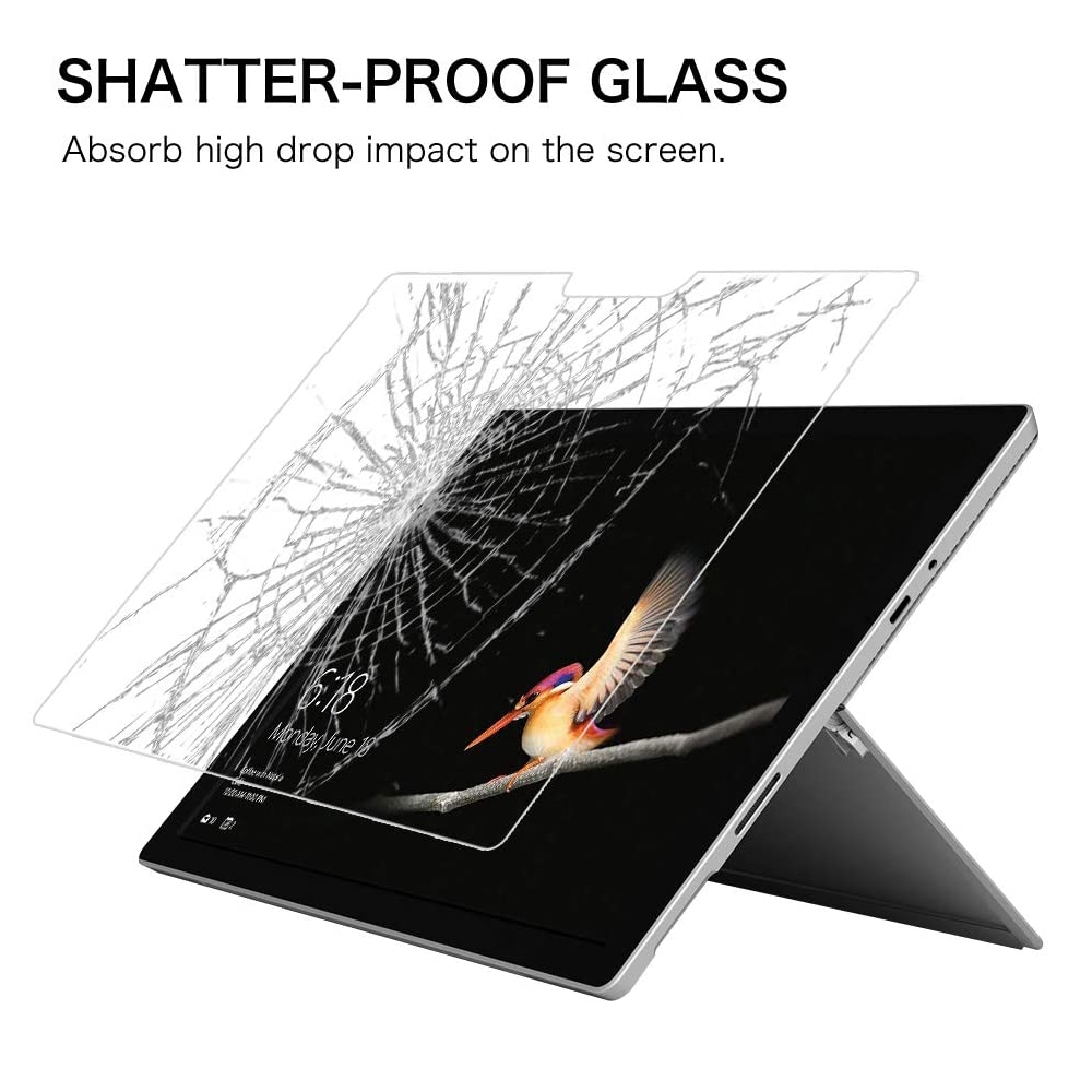 Miimall Kính Cường Lực Toàn Màn Hình Chuyên Dụng Cho Microsoft Surface Go 2 3/ Surface Go Screen Protector,9H Hardness HD Tempered Glass Screen Protector cho Microsoft Surface GO 3