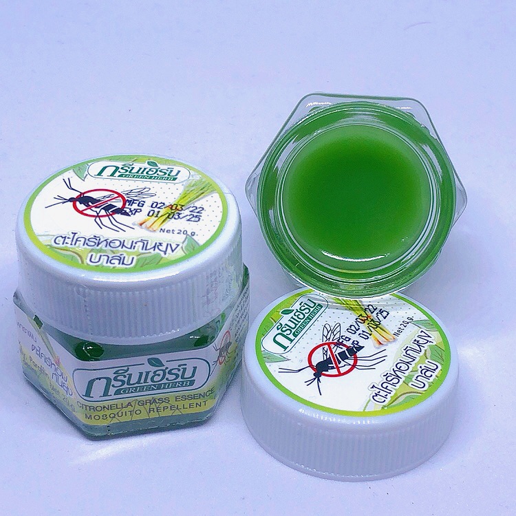 Dầu Cù Là Muỗi Sả Cintronella Thái Lan 20g - Hàng Chính Hãng Thơm Sả