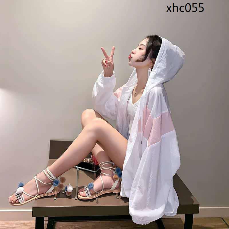 Áo Khoác Chống Nắng/Gió Dáng Rộng Siêu Mỏng Thoáng Khí Phong Cách Hàn Quốc Thời Trang Mùa Hè 2021 Cho Nữ