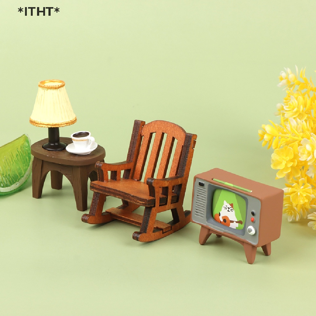 Mô Hình Ghế TV Tỉ Lệ 1: 12 Trang Trí Nhà Búp Bê