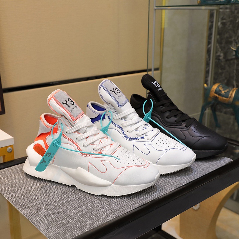 Giày Thể Thao Da Thật Đế Dày Thoáng Khí Phong Cách Samurai Y3 Cho Nam