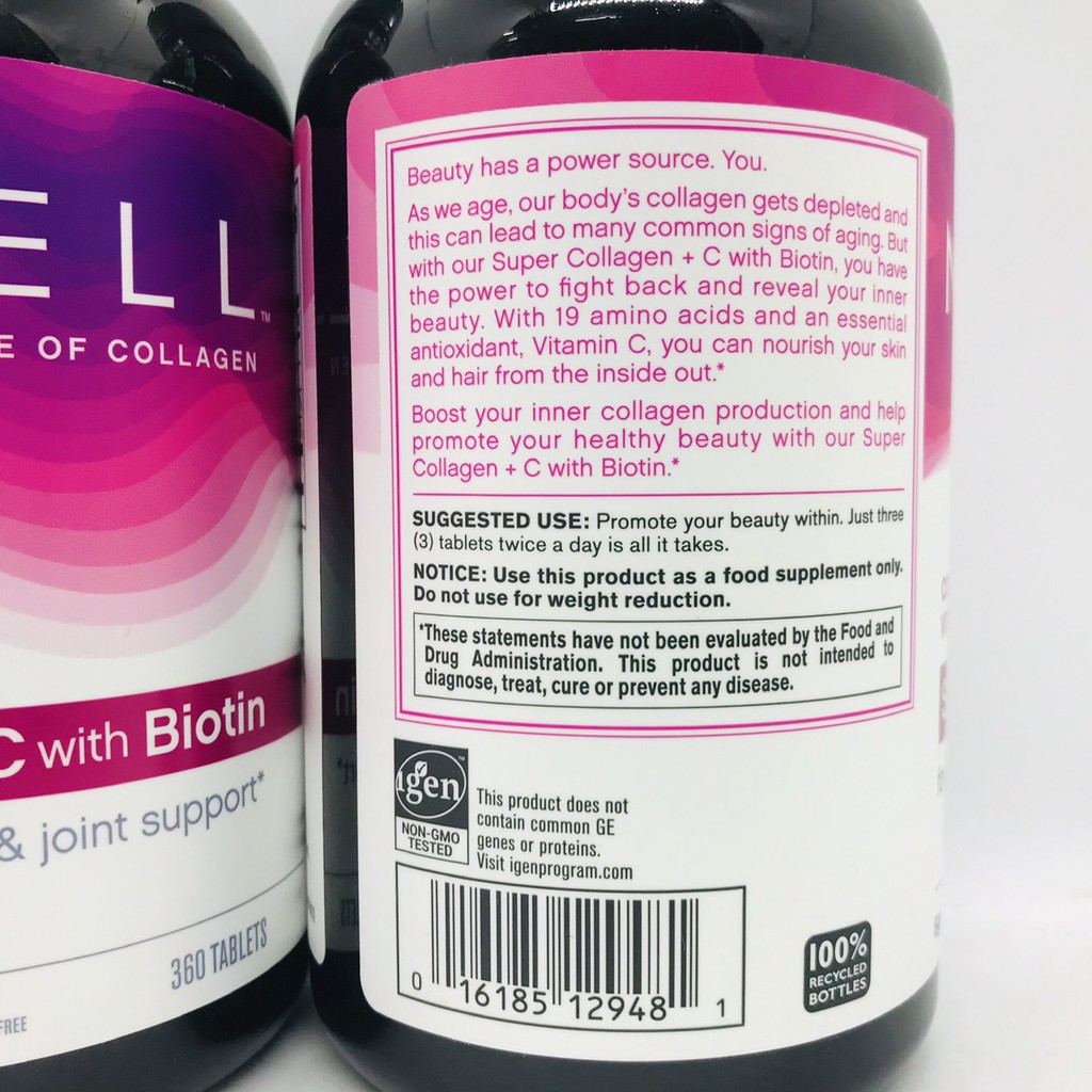 [Mẫu Mới Nhất] Viên Uống Super Collagen Neocell +C 6000 Mg type 1 - 3 Neocell 360 và 250 viên