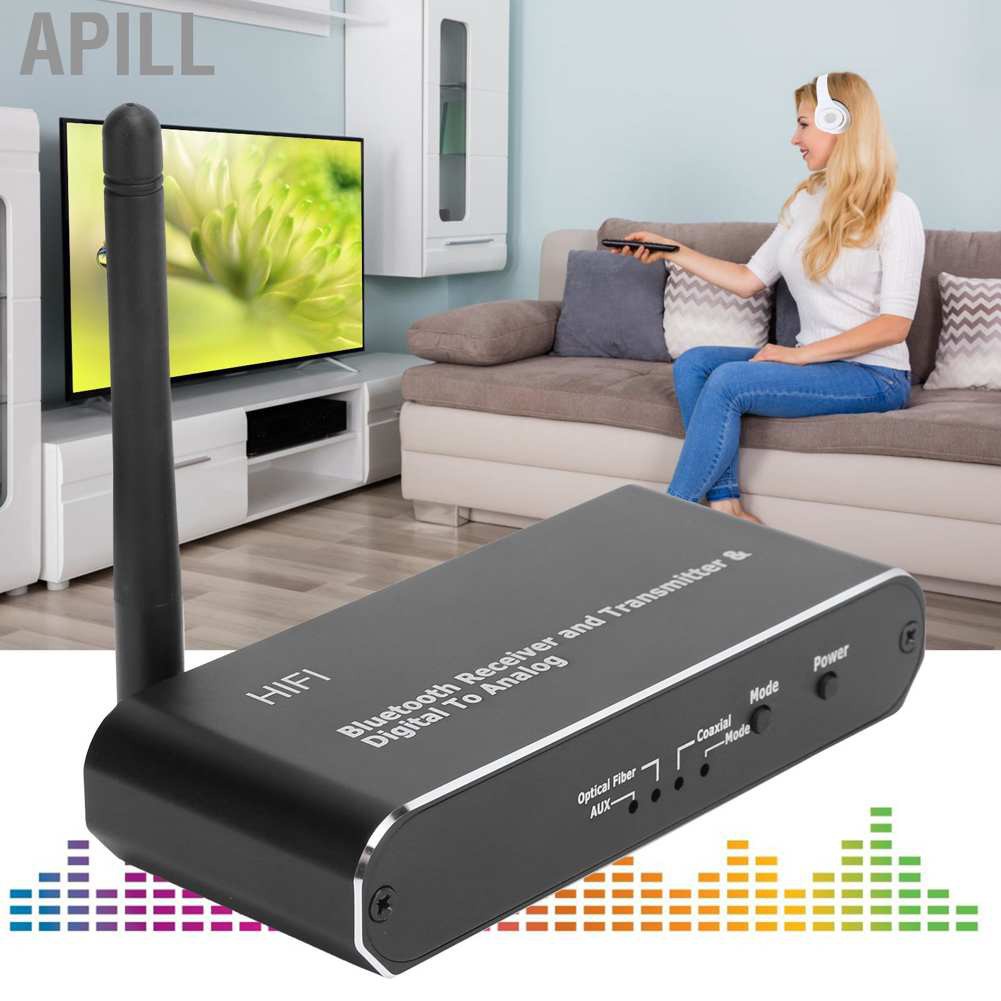 Apill Coaxial Converter Wireless Digital DAC to Analog Audio Adapter with Bluetooth Receiver D09