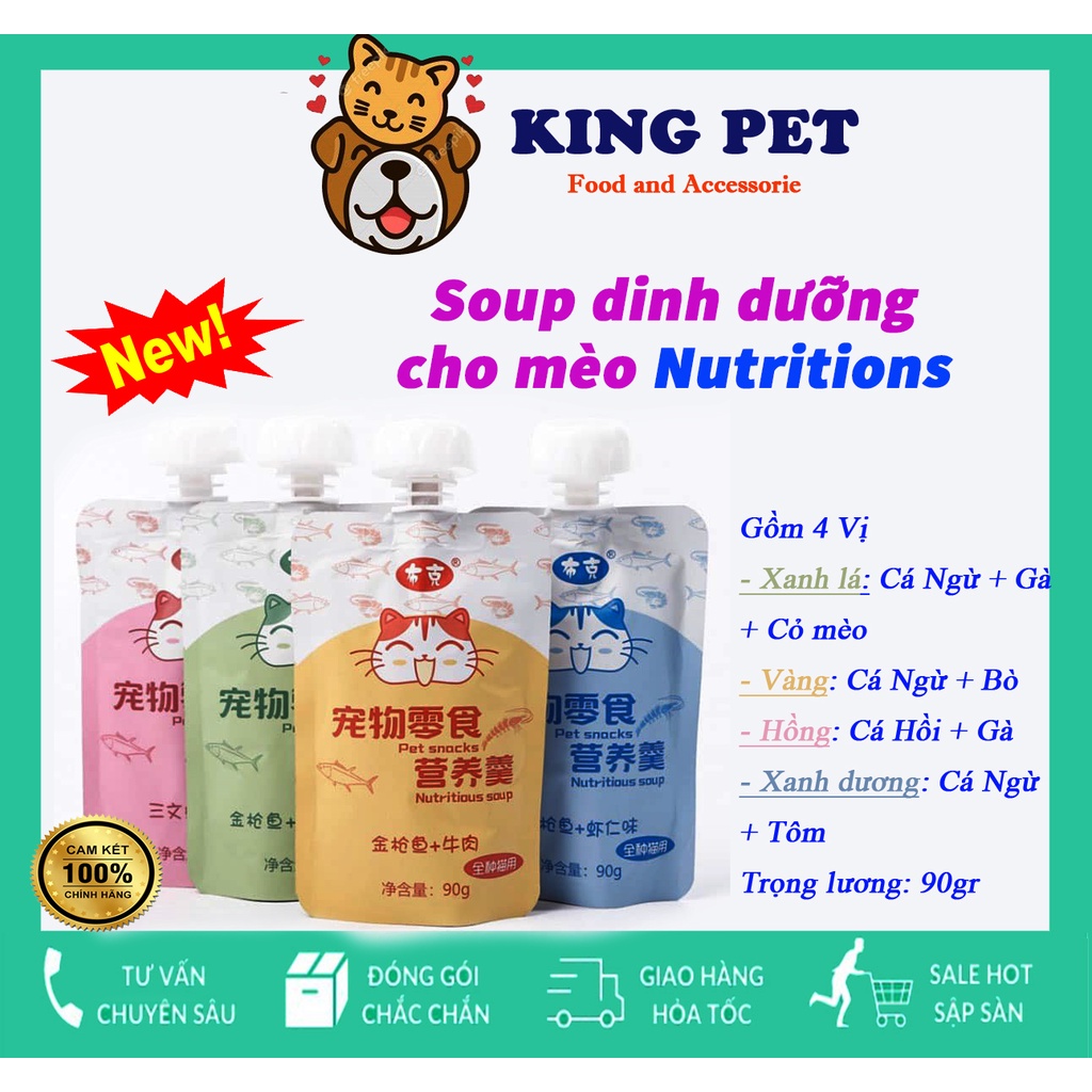Soup dinh dưỡng cho mèo Nutritiours