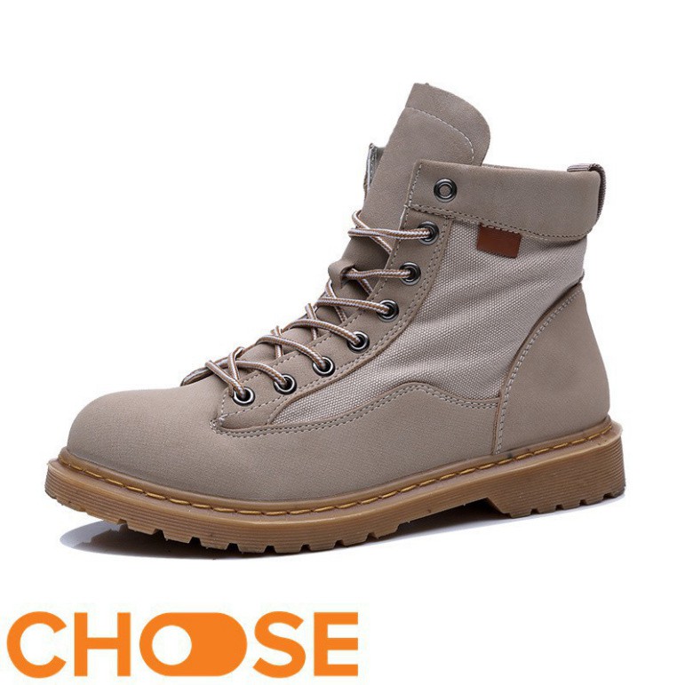 gg5 Giày Nam Boot Nam Cổ Cao Choose Màu trơn tuột tuột Bụi Bặm G2616 hai 15