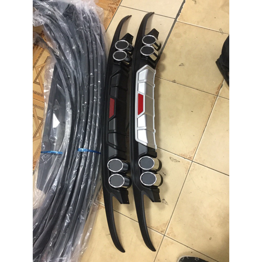 Lip chia pô xe TOYOTA VIOS 2014- 2023 , NHỰA  ABS mạ crom, độ bền cao, dễ dàng lắp đặt