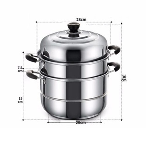 [Freeship 150k] Nồi hấp inox 3 tầng Cookware