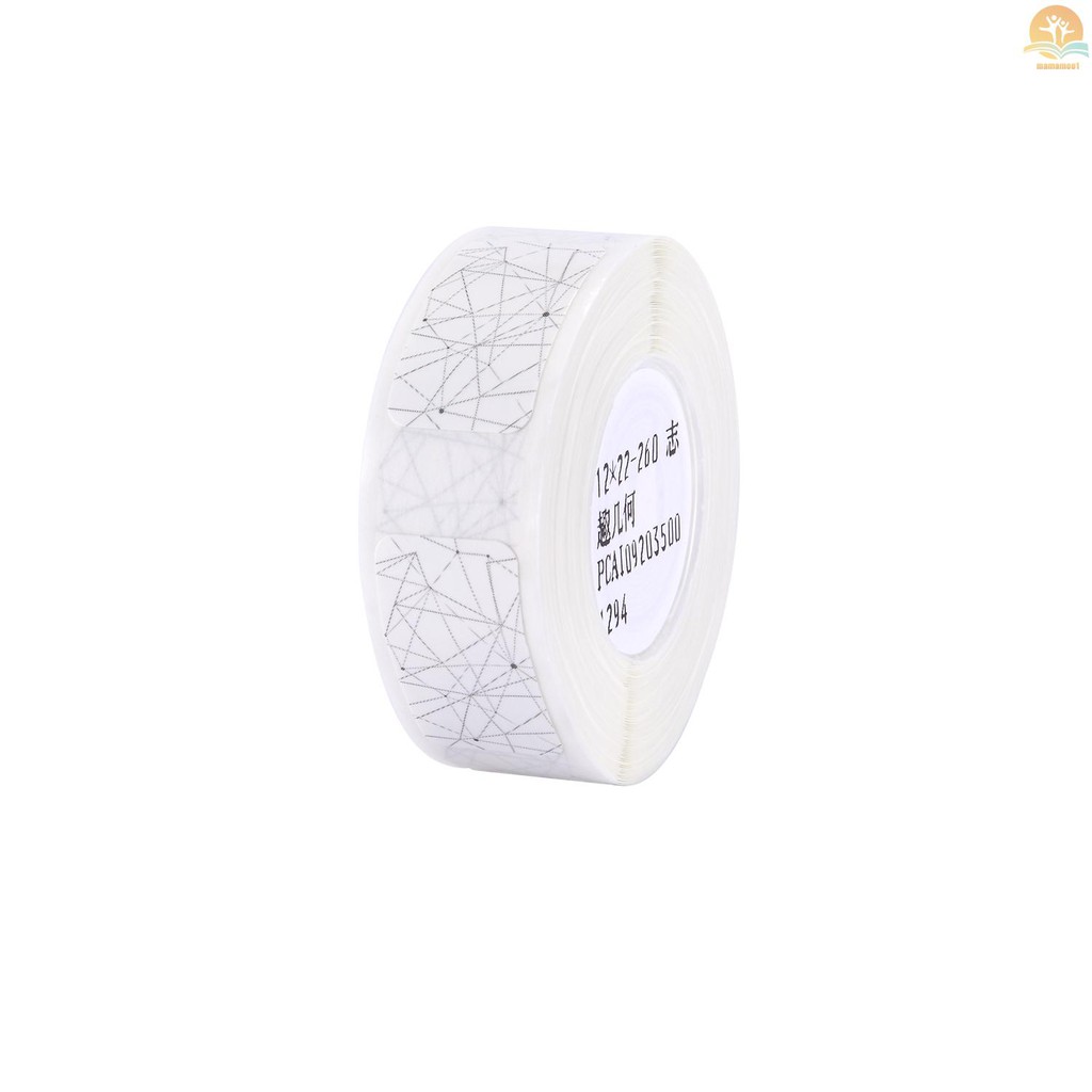 Cuộn Giấy In Nhãn Dán Chống Thấm Nước 12x30mm 210 Tờ