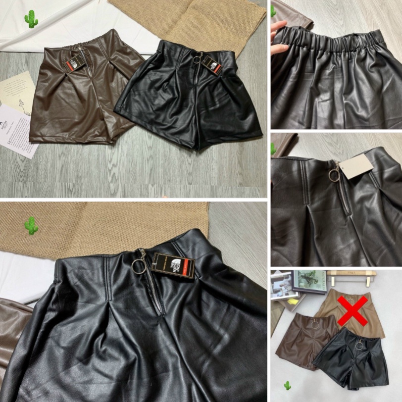 QUẦN DA MỀM DÂY KÉO CÓ LƯNG THUN KIỂU MỚI VỀ SIÊU HOT