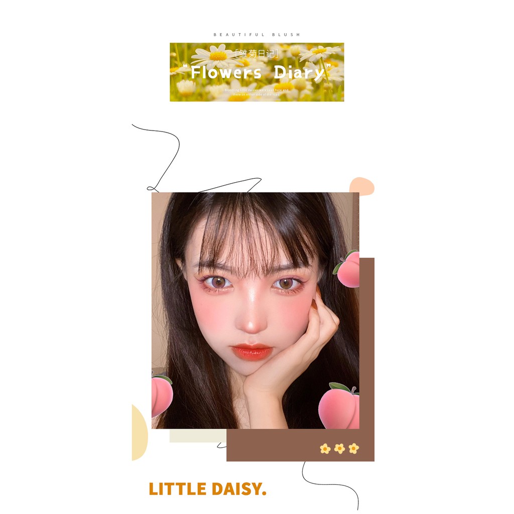 Màu Sắc (Hàng Mới Về) Phấn Má Hồng 6 Màu Tùy Chọn Trang Điểm Tự Nhiên | BigBuy360 - bigbuy360.vn