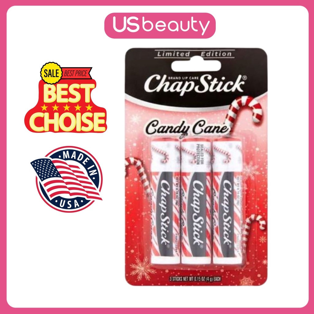 Son dưỡng môi Chapstick Candy Cane - Mỹ