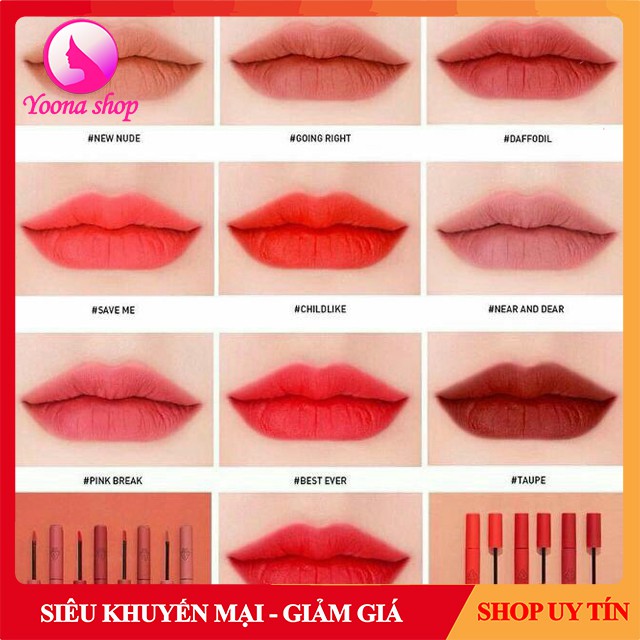 [Hàng Auth] Son kem lì 3CE Velvet Lip Tint – Nhập Chính hãng Hàn Quốc – Xu thế giới trẻ 2019 | WebRaoVat - webraovat.net.vn