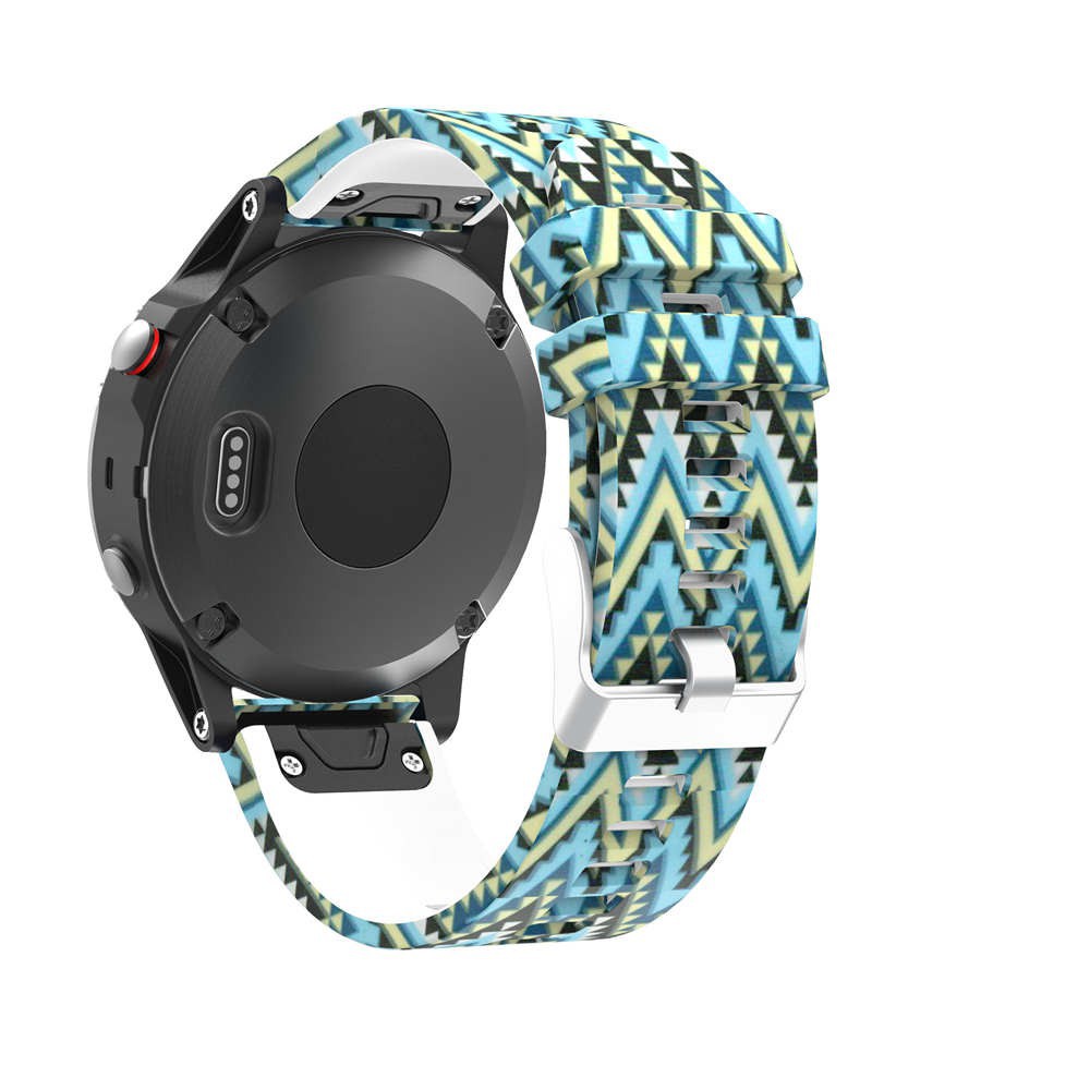 Dây đeo silicon in họa tiết trẻ trung thay thế cho đồng hồ thể thao Garmin Fenix 5 / for Garmin Fenix 6 / forerunner 935 945 /Garmin instinct