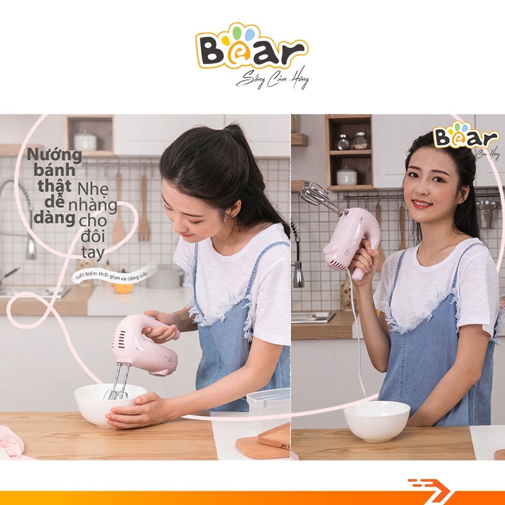 [Mã 155ELSALE giảm 7% đơn 300K] Máy Đánh Trứng Cầm Tay BEAR DDQ-A01G1 - Hàng Chính Hãng