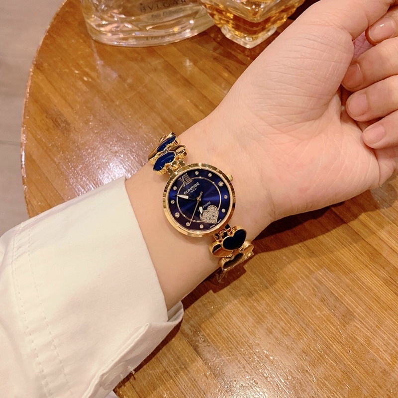 Đồng hồ nữ SUNRISE 9010 full hộp chính hãng, kính Sapphire chống xước, chống nước