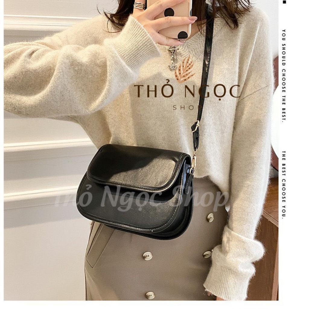 Túi Đeo Chéo Nữ Mini Nhiều Ngăn Chất Da Pu Kiểu Dáng Trẻ Trung Size 20