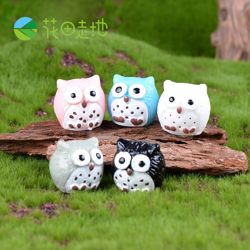 Phụ Kiện Tiểu Cảnh Cú Mèo Mini Trang Trí Chậu Cảnh,Sen Đá,Xương Rồng,Bon Sai - Đồ Chơi Mini Dễ Thương Decor