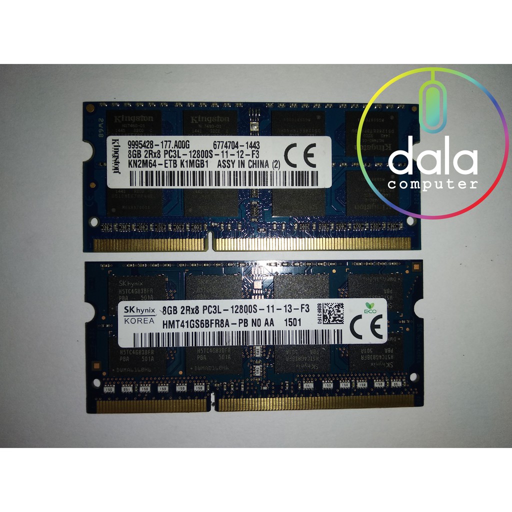 Ram Laptop DDR3L 8GB bus 1600 tháo máy bộ hàng chính hãng