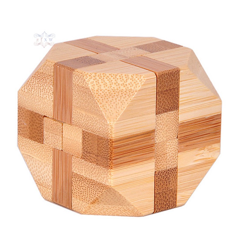 ZFXW 13pcs 3D Wooden Puzzles Kongming Luban Lock IQ Test Toy for Kid Teens Adults 3D Jigsaw Puzzles Wooden Puzzle @VN