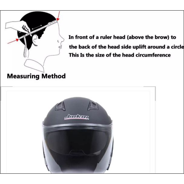 Mũ Bảo Hiểm Xe Máy JIEKAI size 60-61 Kính Kép Nam Nữ thoáng khí, chống bụi, nước mưa an toàn