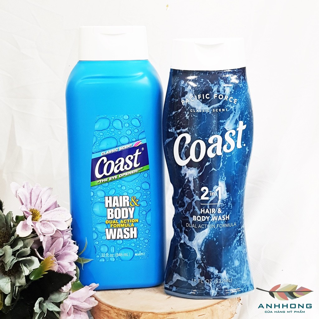 Tắm Gội Coast Hair &amp; Body Wash