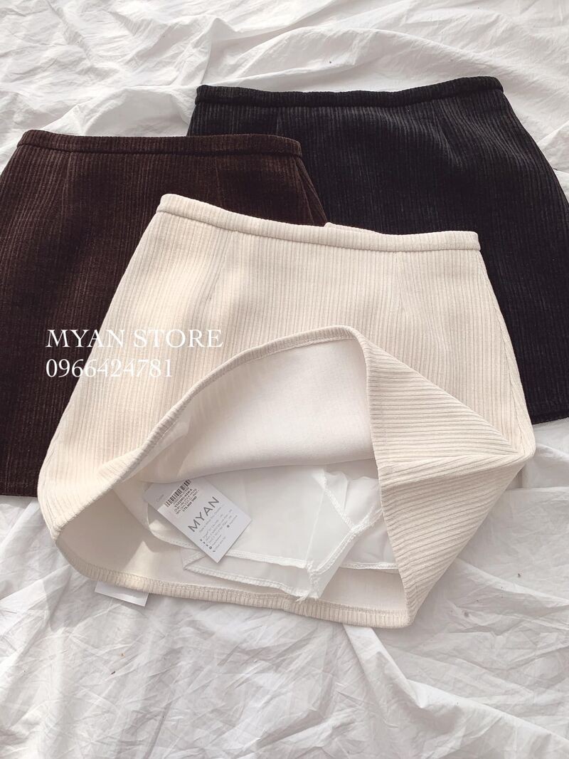 Chân váy chữ A nhung tăm V122001 | BigBuy360 - bigbuy360.vn