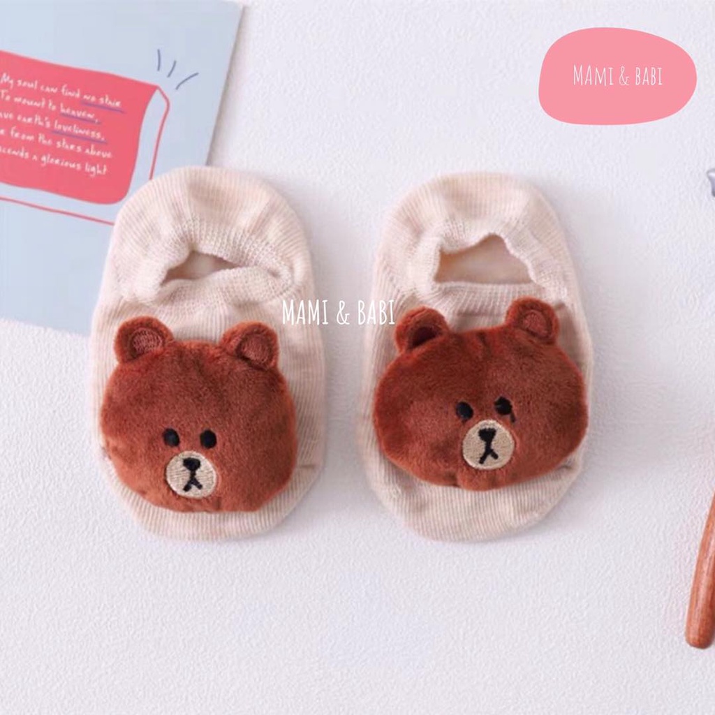 Tất Vớ Hình Thú Cho Bé Chống Trượt, Tất Hoạt Hình Cho Bé Trai Bé Gái Sơ Sinh - MAMI BABI