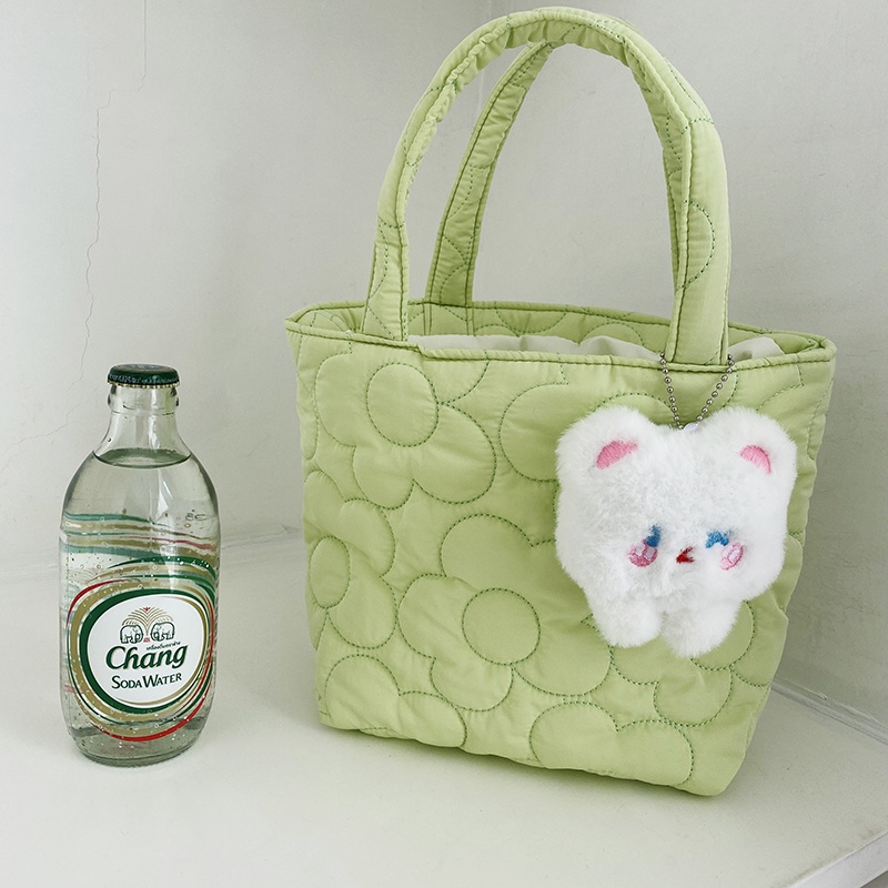 Túi Xách Đeo Vai/Đeo Chéo Chất Liệu Mềm In Họa Tiết Hoa Dễ Thương Thời Trang Cho Nữ