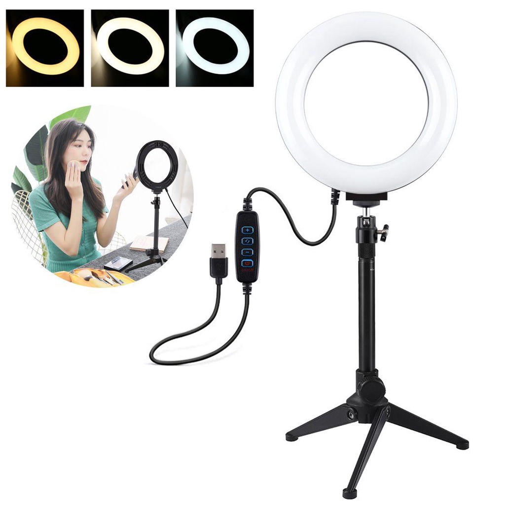 BEBETTERM Vòng Đèn LED 4.7 / 6.2 inch Hỗ Trợ Live Stream Cho YouTube Tik Tok
