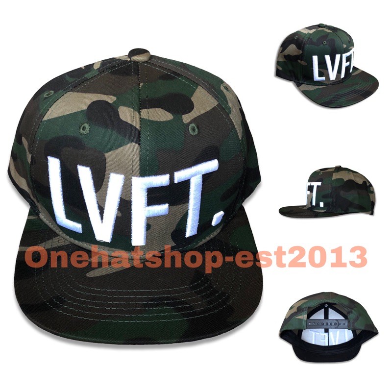 Nón thời trang snapback logo LVFT vải camo lính đứng fom chất lượng cao