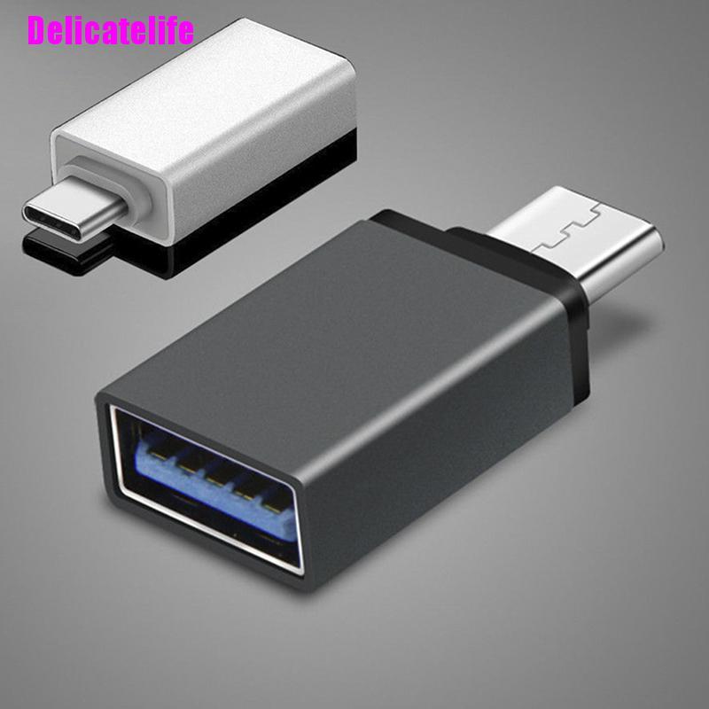 Đầu Chuyển Đổi Từ Type C Sang Usb-A 3.0 Female Sang Usb C 3.1 Cho Mac Nexus 5x 6p