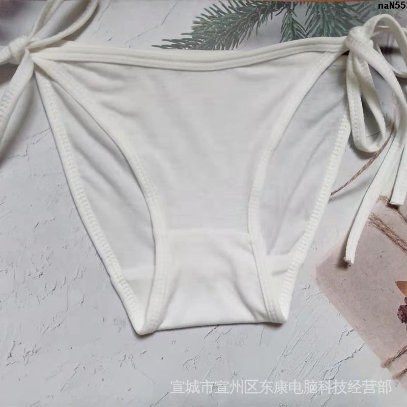 Áo Ngực Cotton Siêu Mỏng Không Có Gọng Thép Cà Vạt Bên Trong Cổ Buộc Dây Đẹp Mắt Cho Nữ