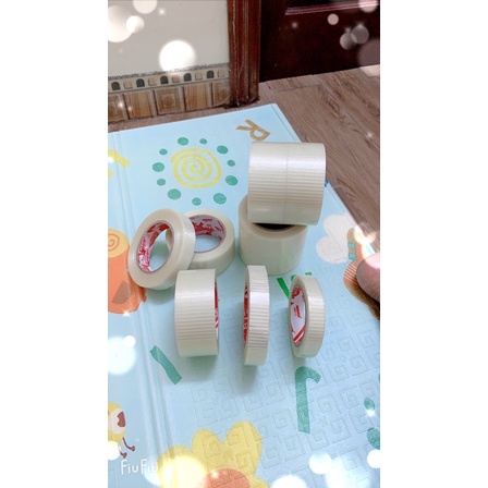 [băng keo caro] băng dính sợi thuỷ tinh chất lượng cao đủ kích thước 5cm 2,5cm 2cm dài 50-25m