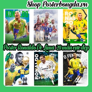 Poster ronaldo de lima, ảnh dán tường ronaldo de lima cực đẹp, poster bóng đá có in theo yêu cầu