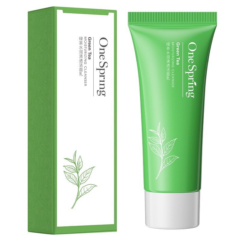Sữa rửa mặt trẻ hóa da trà xanh OneSpring Green Tea 100g giúp da sáng căng mướt sạch sâu A264