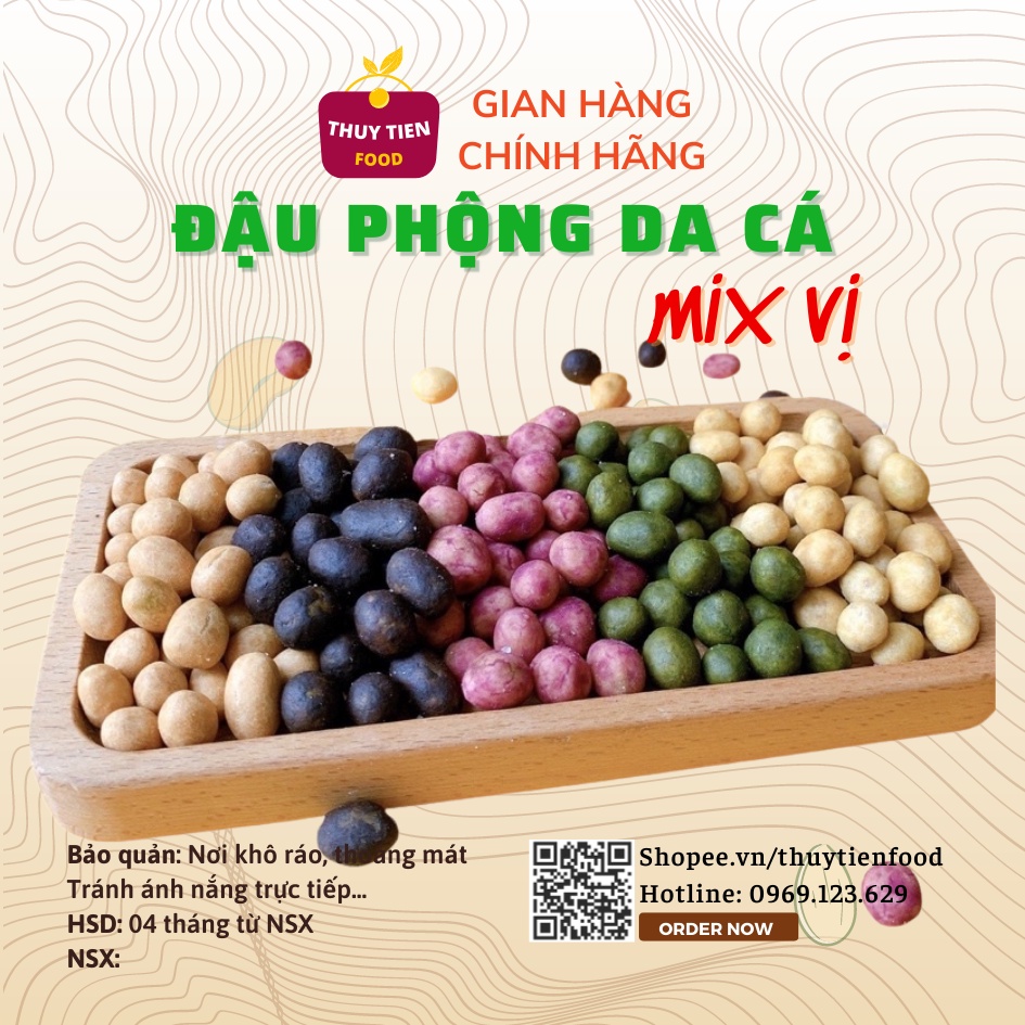 Đậu phộng da cá ngũ vị THUY TIEN FOOD, Hũ 500g cao cấp