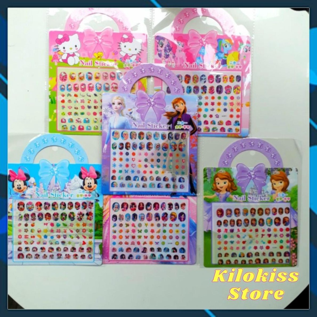 Dán móng tay cho bé elsa, pony các loại 90 hình ( Hàng sale giá rẻ nhất thị trường sẵn ship)