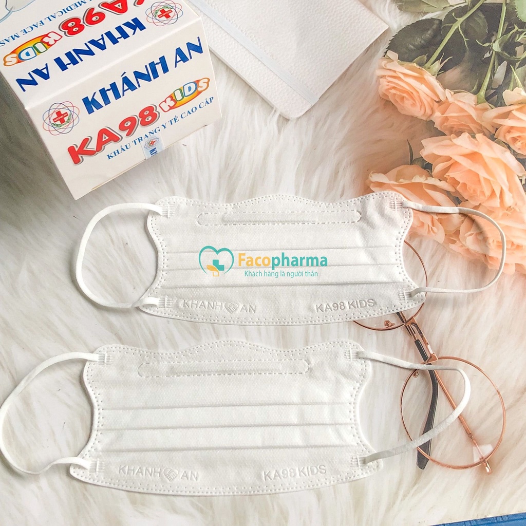 Khẩu trang trẻ em chống tia uv hình cua siêu cute 4 lớp kháng khuẩn Khánh An KA98 chống nắng lọc bụi mịn KAKA98C