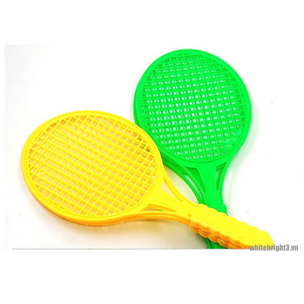 Cặp vợt đánh cầu lông / tennis màu trắng giáo dục cho bé