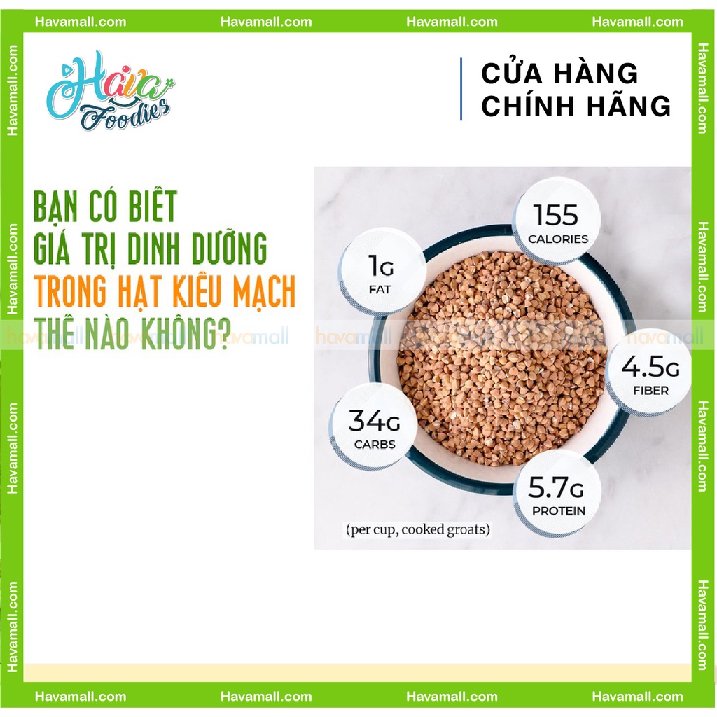 [HÀNG CHÍNH HÃNG] Hạt Kiều Mạch GoodWill – Whole Buckwheat